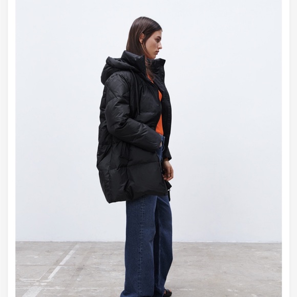 🔥last call! EUC Zara oversized down winter puffer, size XL - Picture 4 of 9